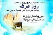 روز عرفه ، روز نیایش و روز بارش چشم های خاکیان بر شما آسمانیان مبارک باد.